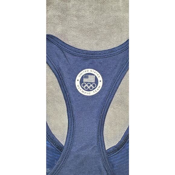 Nike USA Olympic Team Sz S Shirt Womens Blue Dri-FIT Tank Top Olympics C17-70 - Picture 9 of 10
